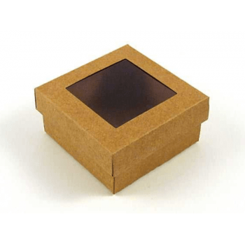 Caixa para Doces Kraft 8x8x4 cm - Agabox