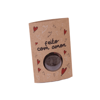 Cartão Blister para Brigadeiro Feito Com Amor - Ideia Embalagens