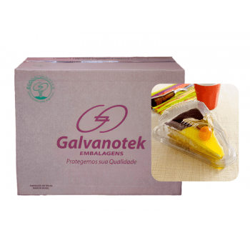 Embalagem de Plástico Sobremesa em Fatia G630 c/ 300 unidades - Galvanotek