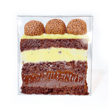 Embalagem Slice Cake Bolo de Fatia Cristal 12x6x3 cm c/ 10 unidades - Flip 