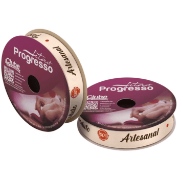 Fita de Cetim Decorativa 100% Artesanal nº 3 ECF003D Cor 140 - Progresso