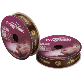 Fita de Cetim Decorativa 100% Artesanal nº 3 ECF003H Cor 483 - Progresso