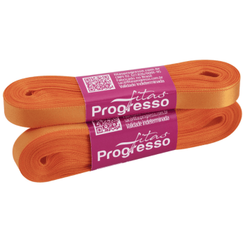 Fita de Cetim Decorativa Laranja 10mm nº 2 CF002 Cor 066 - Progresso
