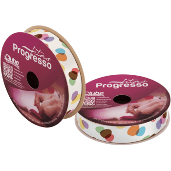 Fita de Cetim Decorativa Páscoa Ovos Coloridos nº 3 ECF003TR Cor 083 - Progresso
