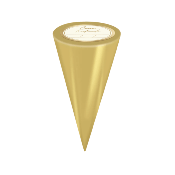 Kit Cone Festa Metalizado c/ Etiquetas Ouro c/ 50 unidades - Cromus