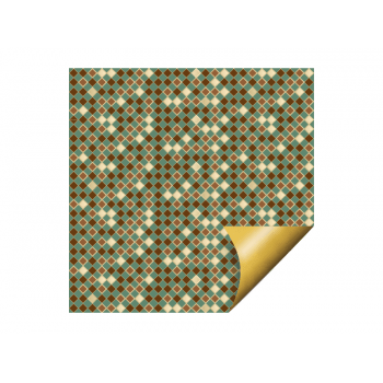 Papel Metalizado para Ovo de 500g Crystal Verde 69x89 cm c/ 25 unidades - Cromus 