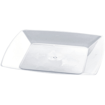 Prato Square Branco 21x2,2 cm c/ 10 unidades - Plastilânia