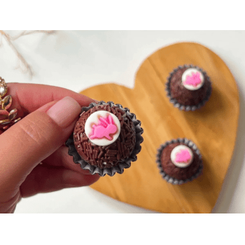Biscuit Comestível Coelho Medalha c/ 10 unidades - Meninas do Açúcar