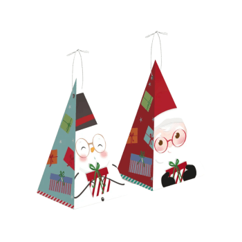 Caixa Árvore Especial Noel Composê 8x8x12 cm c/ 10 unidades - Cromus