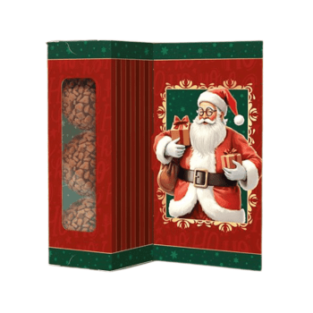 Caixa Carta para 3 Doces Noel - Ideia Embalagens 