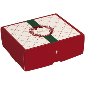 Caixa Frutas Vermelhas Feliz Natal para 4 Doces c/ 10 unidades - Cromus 