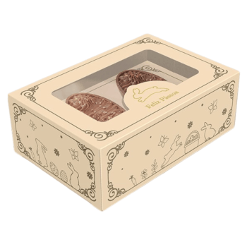 Caixa Gaveta para 2 Mini ovos 50g Páscoa Luz - Ideia Embalagens