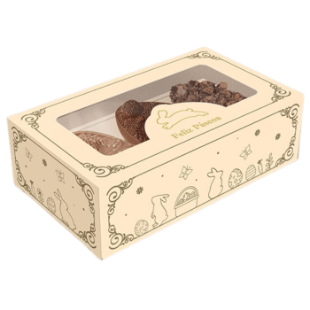 Caixa Gaveta para 3 Mini ovos 50g Páscoa Luz - Ideia Embalagens