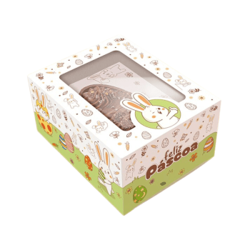 Caixa Gaveta para Meio ovo 100/150g ou 2x50/80g Páscoa Colorir - Ideia Embalagens