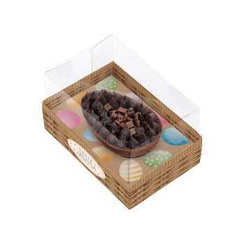 Caixa Horizonte para Meio Ovo Kraft Rainbow 50g c/ 6 unidades - Cromus