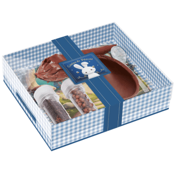 Caixa Kit Confeito Conto de Páscoa Azul 100g 19,5x17x5 cm - Cromus