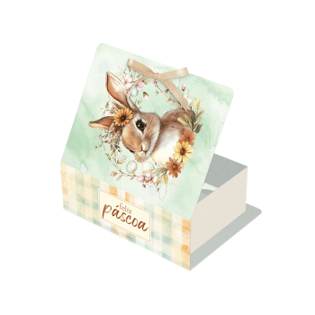 Caixa Livro Páscoa Encantos para 4 Doces - Ideia Embalagens