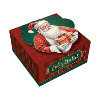 Caixa Lock Noel para 4 Doces - Ideia Embalagens
