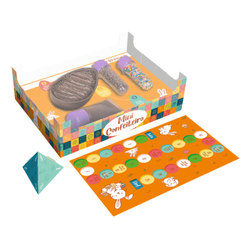 Caixa Mini Confeiteiro Páscoa Divertida c/ jogo c/ 5 unidades