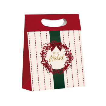 Caixa Novas Frutas Vermelhas Feliz Natal 18x7,5x24 cm - Cromus 