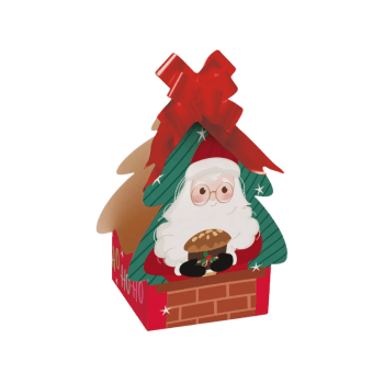 Caixa Panetone Árvore Especial Noel c/ 10 unidades 100g - Cromus 