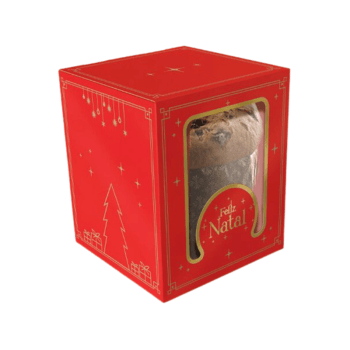 Caixa Panetone Classic Natal Luz 15x15x17 cm - Ideia embalagens