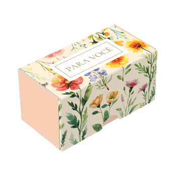 Caixa para 2 Doces Atelier das Flores - Ideia Embalagens