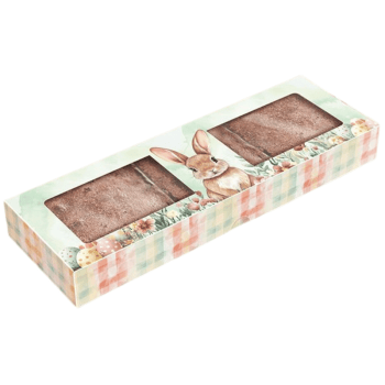 Caixa para 3 Brownies Páscoa Encantos - Ideia Embalagens 