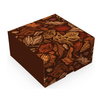 Caixa para 4 Doces Puro Cacau - Ideia Embalagens