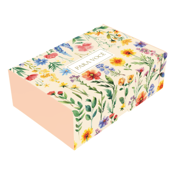 Caixa para 6 Doces Atelier das Flores - Ideia Embalagens