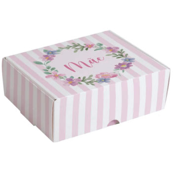 Caixa para 6 Doces Melhor Mãe 13x10,6x4,5 cm - Cromus