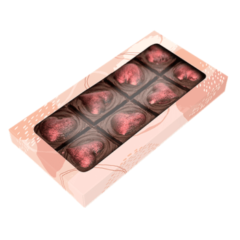 Caixa para Barra de Chocolate 14,3x7,4x2 cm c/ 10 unidades - Ideia Embalagens