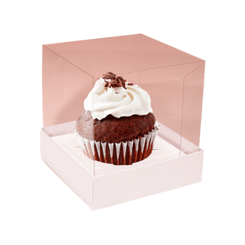 Caixa para Cupcake Essencial Branco 10x10x10 cm - Ideia Embalagens