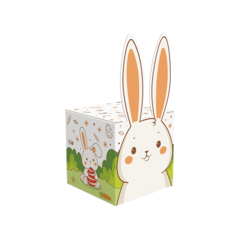 Caixa para Doce Orelhas Páscoa Colorir 5x5x5 cm - Ideia Embalagens