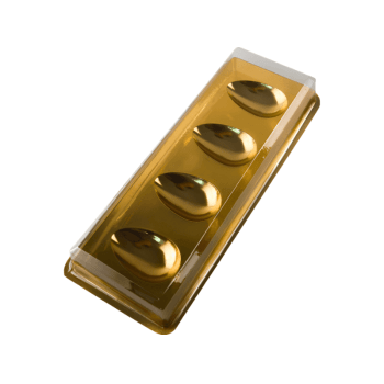 Caixa para Kit Degustação Mini Ovos 50g Dourado N14340 - Bwb