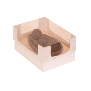 Caixa para Meio Ovo Encanto  Essencial Branco 150g e 250g - Ideia Embalagens 