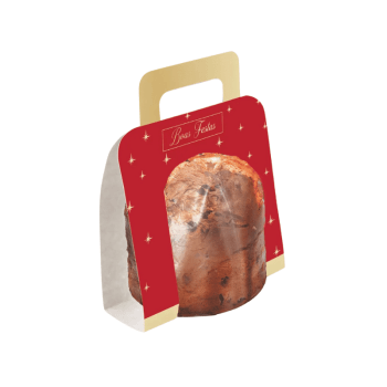 Caixa para Panetone Cinta Natal Desejo 250g - Cromus