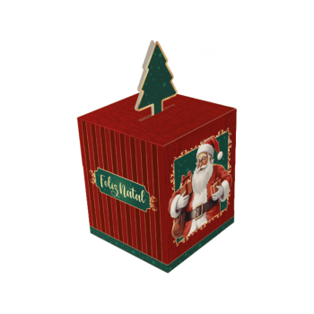 Caixa Pop Up Noel 10x10x12 cm - Ideia Embalagens
