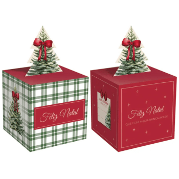 Caixa Pop Up Pinheiro Compose 9x9 cm c/ 10 unidades - Cromus