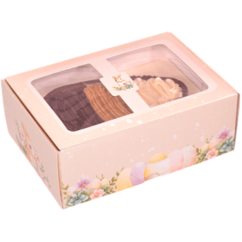 Caixa Practice para Meio Ovo Encanto c/ Visor 150g e 250g c/ 5 unidades -Ideia Embalagens