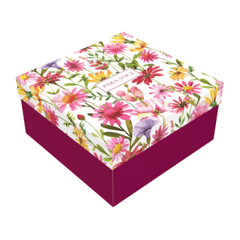 Caixa Presente c/ Tampa Violeta 20x20x10 cm - Ideia Embalagens