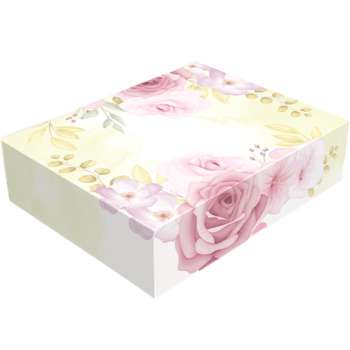 Caixa Presente Tampa e Fundo Conjugada Rosa 17x13,5x4,5 cm - Ideia Embalagens