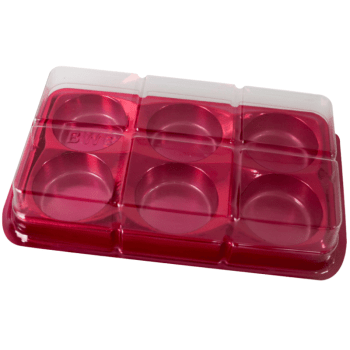 Caixa Retangular para Trufas e Bombons Vermelho N14242 - Bwb