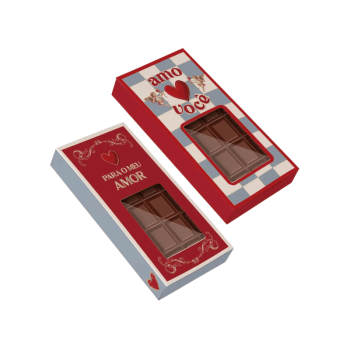 Caixa Tablete c/ Visor Histórias de Amor 14,5x7,5x3,2 c/10 unidades cm - Cromus