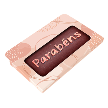 Caixa Tablete Mensagem 12,3x8x0,9 cm c/ 10 unidades - Ideia Embalagens