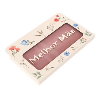 Caixa Tablete Mensagem Flores do Campo 12,3x8x0,9 cm c/ 10 unidades - Ideia Embalagens