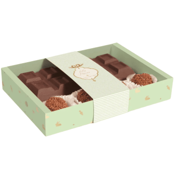 Caixa Tablete Quinn Verde c/ Cinta 250g c/ 10 unidades - Cromus