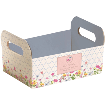 Caixote Papel Cartão Florens 13x9x3,5 cm - Cromus