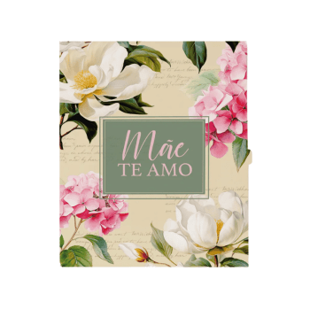 Cartão para Biscoito Mãe Te amo 12,5x1,5x15 cm c/ 10 unidades - Cromus 