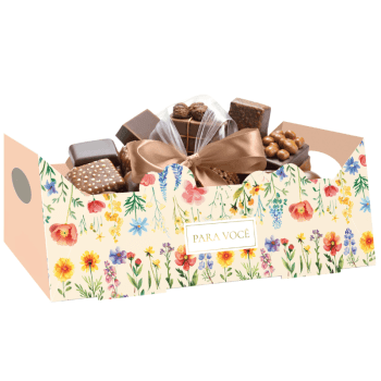 Cesta Atelier das Flores 27x19,5x10 cm - Ideia Embalagens